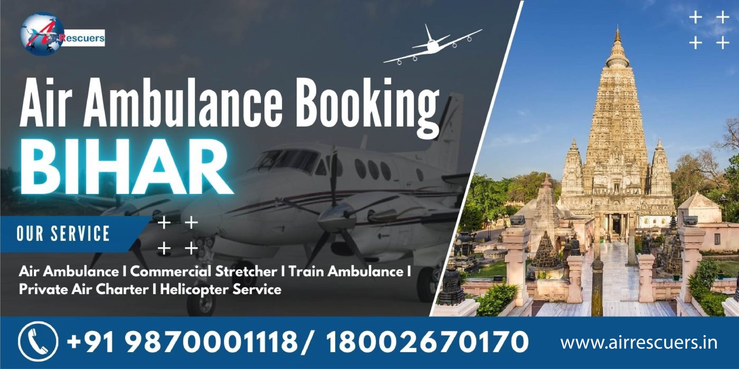 Air ambulance booking Bihar