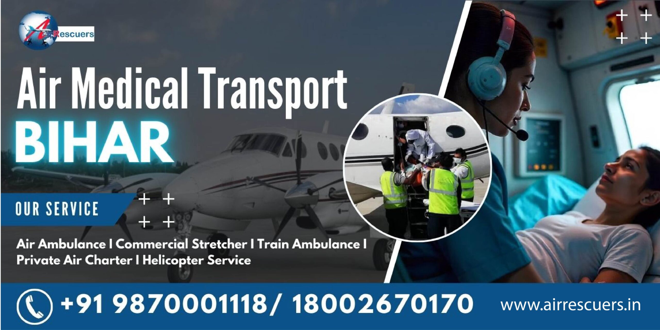 Air ambulance Transport Bihar