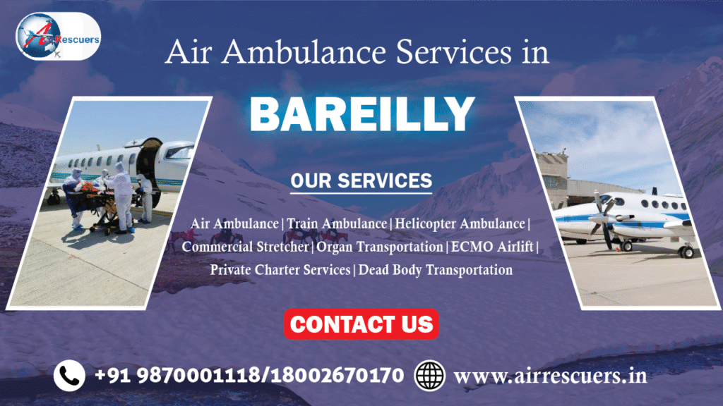 Air ambulance services in Bareilly
