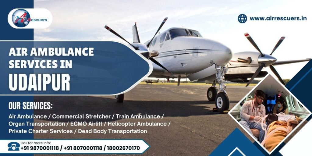 Air ambulance services in Udaipur