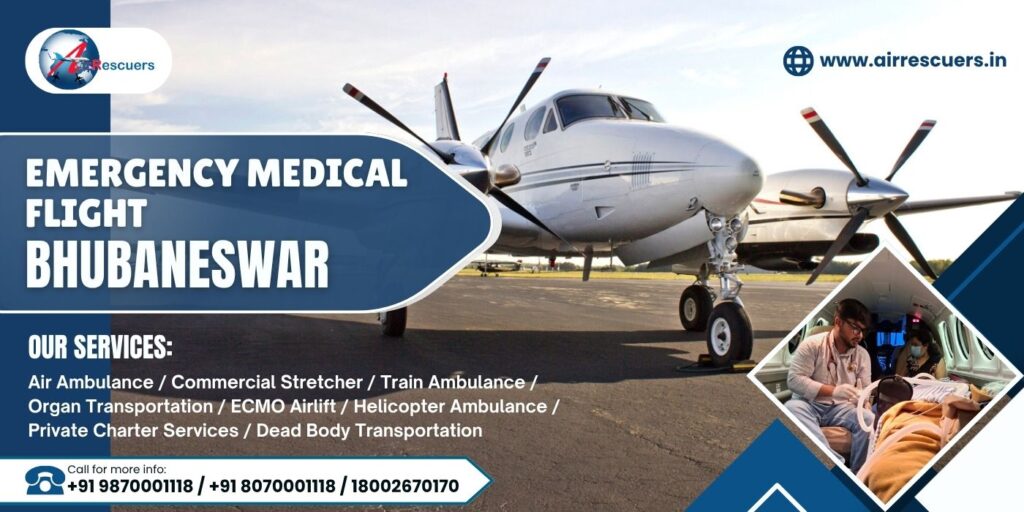 Emergency medical flight Bhubaneswar