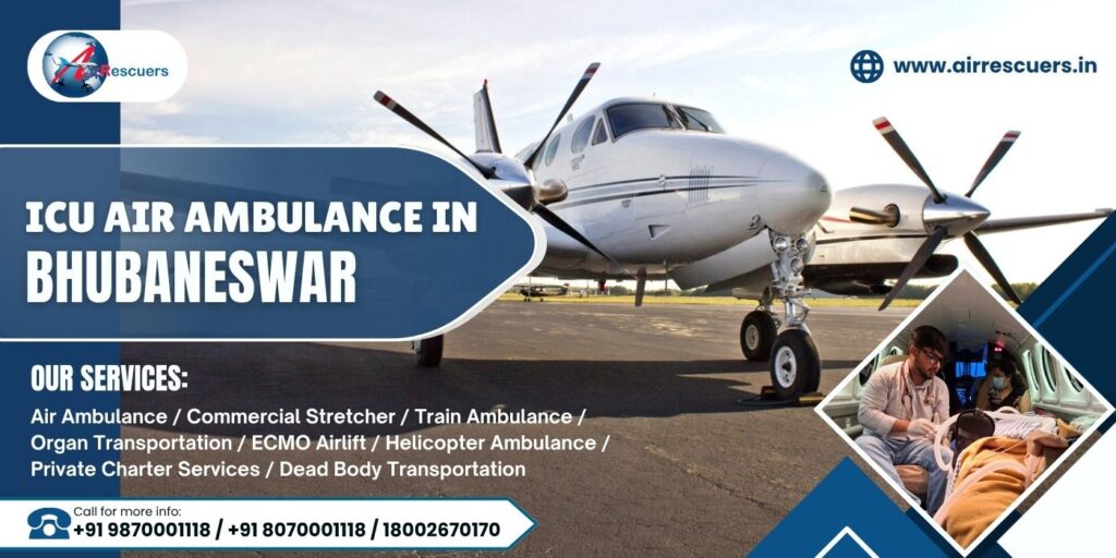 ICU Air Ambulance in Bhubaneswar