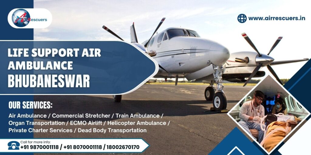 Life support air ambulance Bhubaneswar