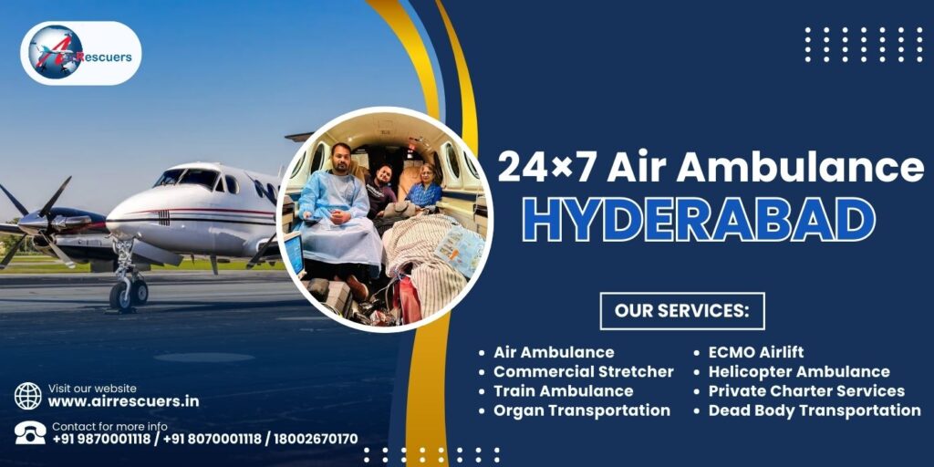24×7 Air Ambulance Hyderabad