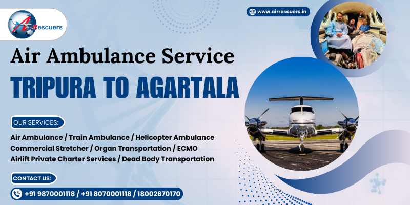 Air Ambulance Service Tripura to Agartal