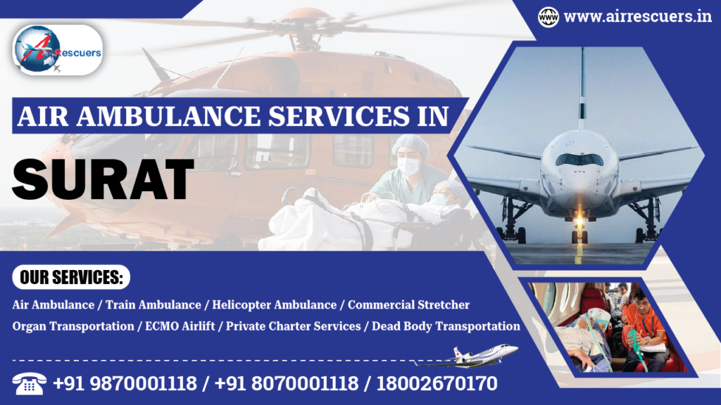 Air Ambulance Services in Surat