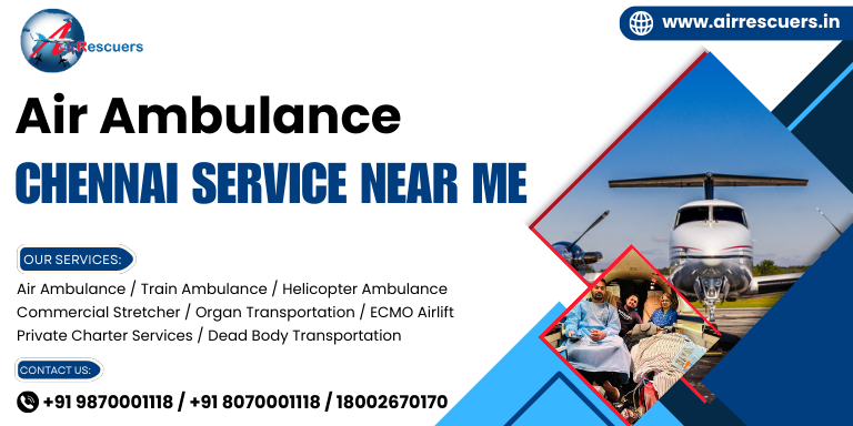 Air ambulance Chennai service near me