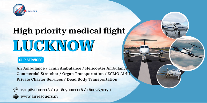 Medical flight services in Lucknow