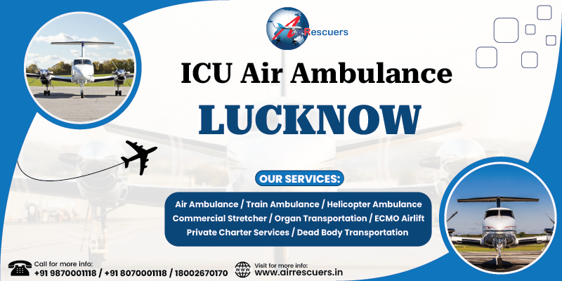 ICU air ambulance Lucknow