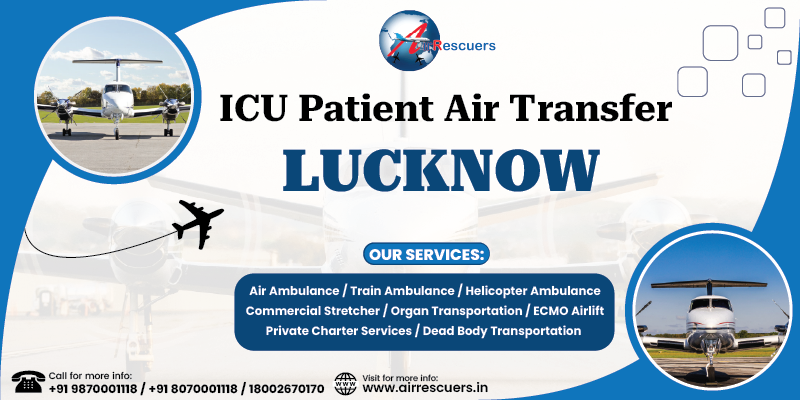 ICU Patient Air Transfer Lucknow