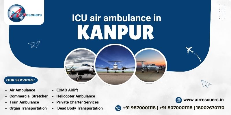 ICU Air Ambulance in Kanpur